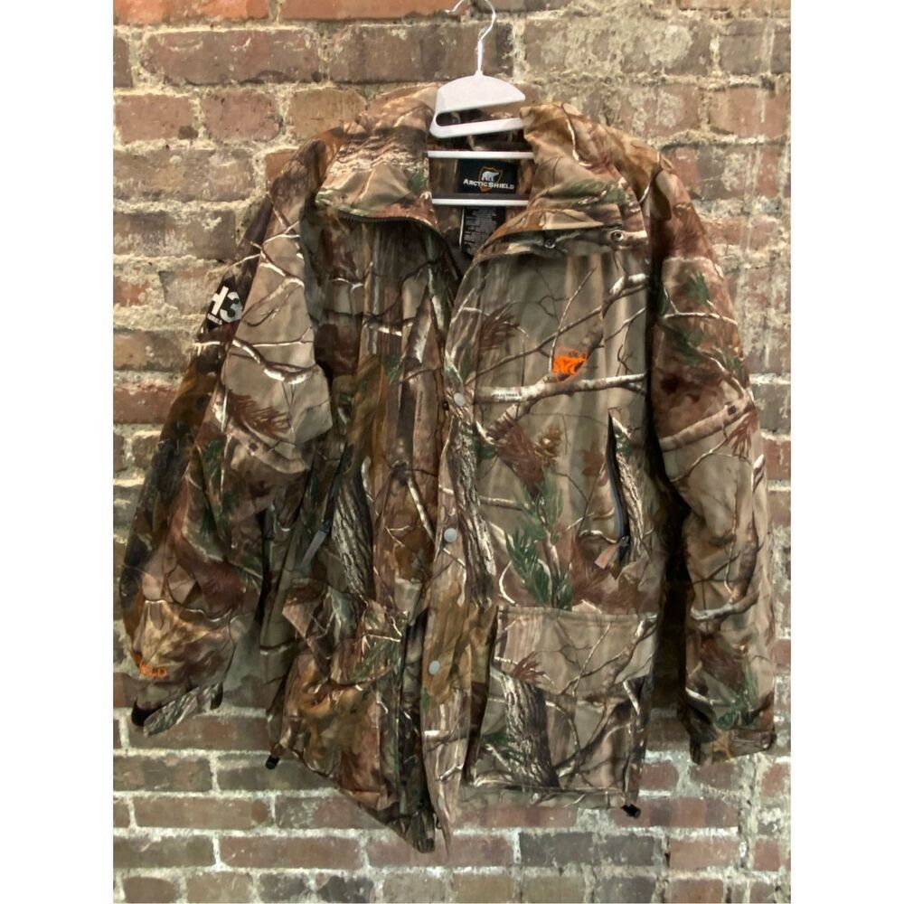 Realtree Arctic Sheild H3 Men’s Medium Camouflage Hunters Coat